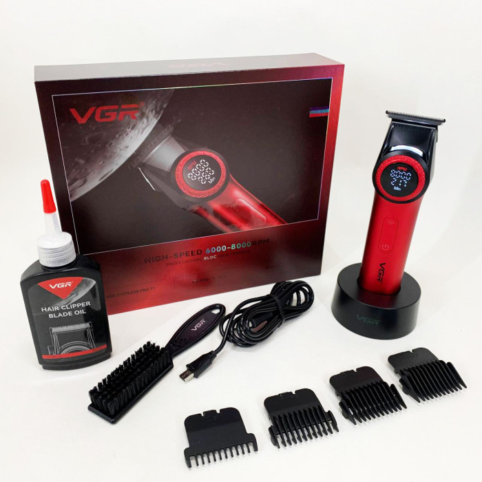 Тример VGR V-977 RED, регулювання потужності 6000 - 8000 RPM