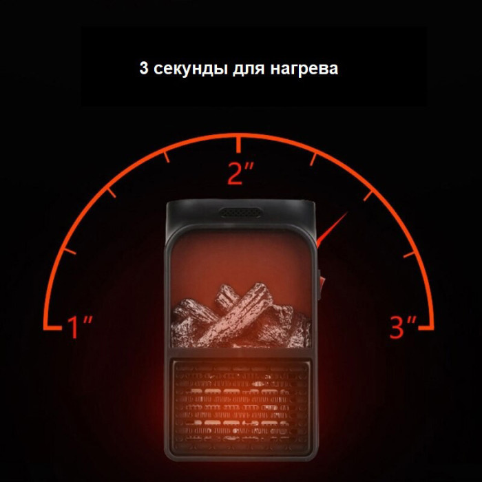 Портативний обігрівач Flame Heater 900 Вт, тепловий вентилятор, обігрівач для дому, ветродуйчик