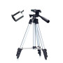 Штатив для телефону та фотоапарата Tripod 3110 PRO портативний трипод 0,35-1.02м висота. Колір: срібний