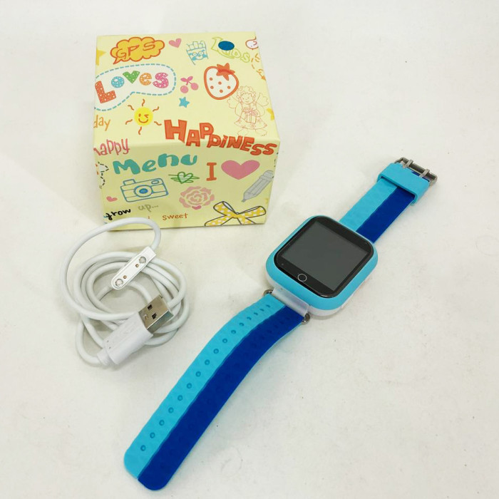 Дитячий розумний годинник з GPS Smart baby watch Q750 Blue, смарт годинник-телефон з сенсорним екраном та іграми