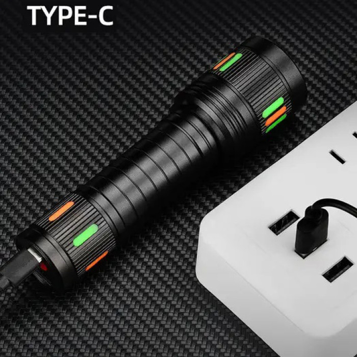 Ліхтарик 623-TG+COB, Переносний ручний потужний ліхтар, Портативний світлодіодний ліхтар із зарядкою
