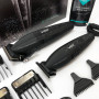 Професійний набір для стрижки волосся VGR V-640 акумуляторний Barber Combo PREMIUM. Колір: чорний