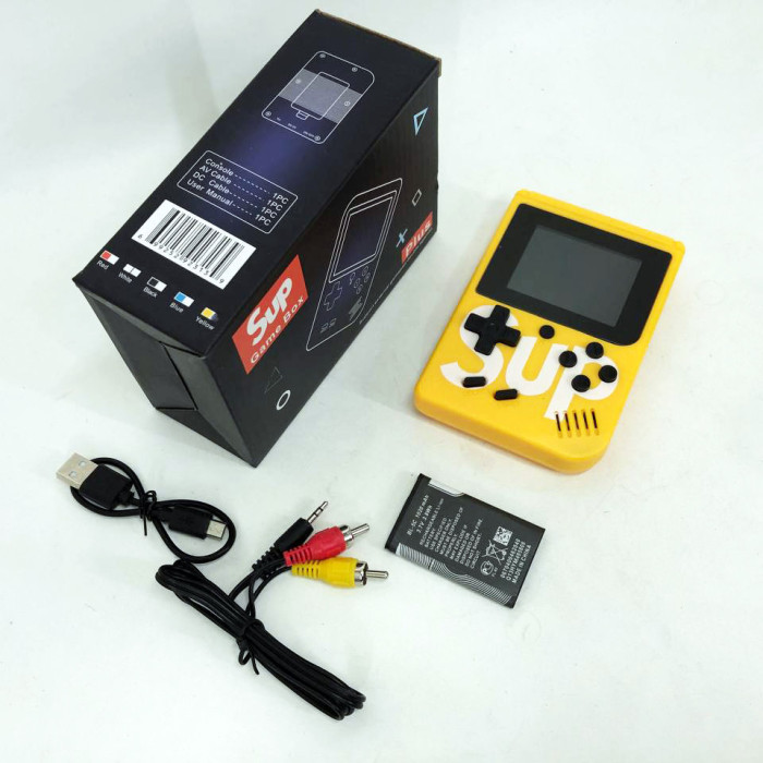Ігрова консоль Sup Game Box 500 ігор, ігрові приставки до телевізора. Колір: жовтий
