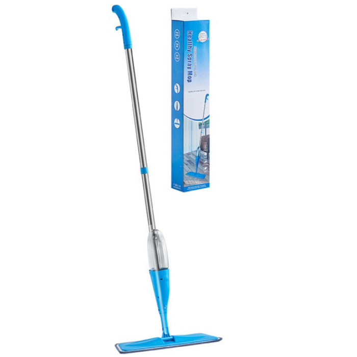 Швабра з розпилювачем Water Spray Mop, Швабра спрей з розпилювачем та ємністю для води. Колір: синій