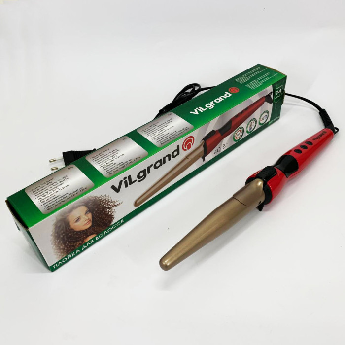 Плойка конусна ViLgrand VHC-3041LC. Колір: червоний