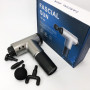Акумуляторний масажер Fascial Gun KH-320 портативний ручний ударний м'язовий пістолет 4 насадки сірий