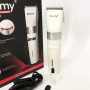 Акумуляторна машинка для стрижки волосся Gemei GM-6042, підстригальна машинка. Колір: білий