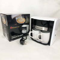 Кавоварка Domotec MS-0706 з двома чашками в наборі біла, Кавоварки для домашнього користування