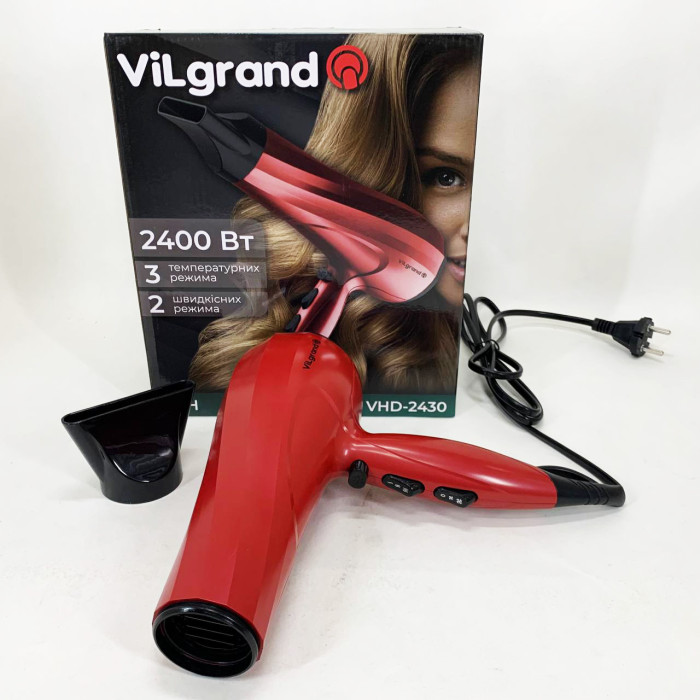 Фен Vilgrand VHD-2430 Колір: червоний