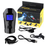 Велофара з комп'ютером та сигналом Waterproof XA-585-T6+2LED з виносною кнопкою, Фара велофара