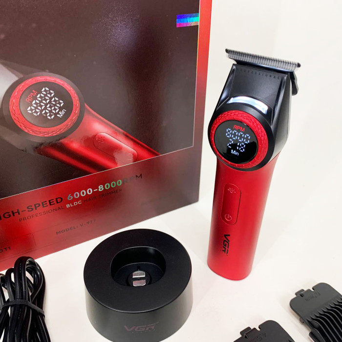 Тример VGR V-977 RED, регулювання потужності 6000 - 8000 RPM