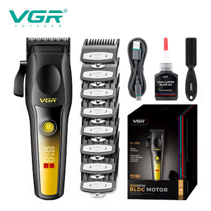 Акумуляторна машинка для стрижки VGR V-195 GOLD