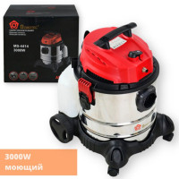 Пилосос промисловий, миючий Domotec MS-4414, будівельний 3000W, об'єм бака 20 л