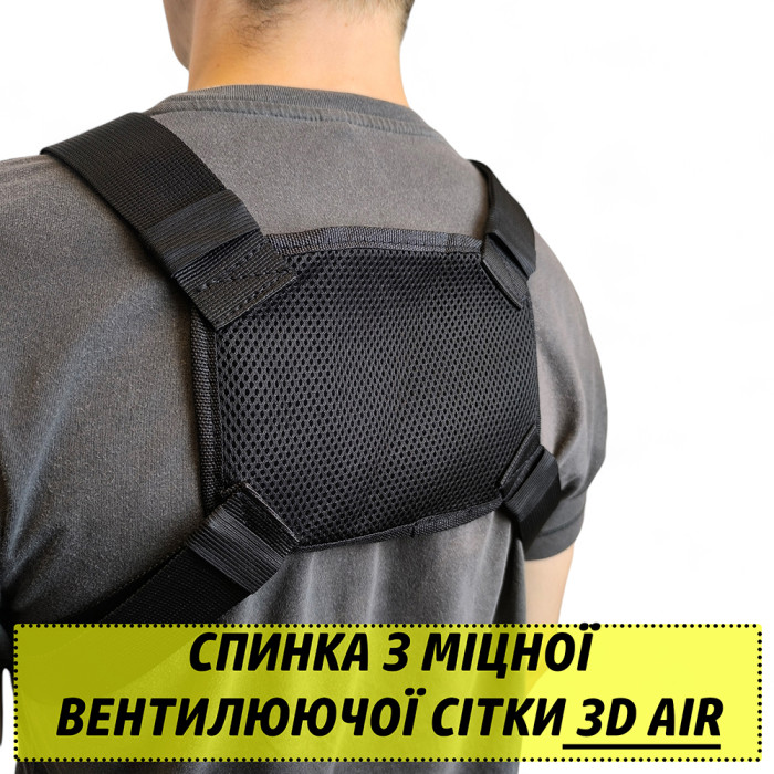 Тактична нагрудна сумка з патч-панеллю, сумка чоловіча розгрузочна, розгрузка жилет