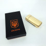 Дугова електроімпульсна запальничка із USB-зарядкою Україна LIGHTER HL-439. Колір: золотий