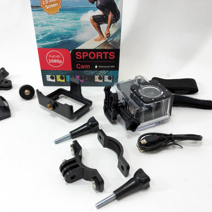 Камера DVR SPORT A7, Камера gopro водонепроникна, Камера гоупро, Камера на голову налобна