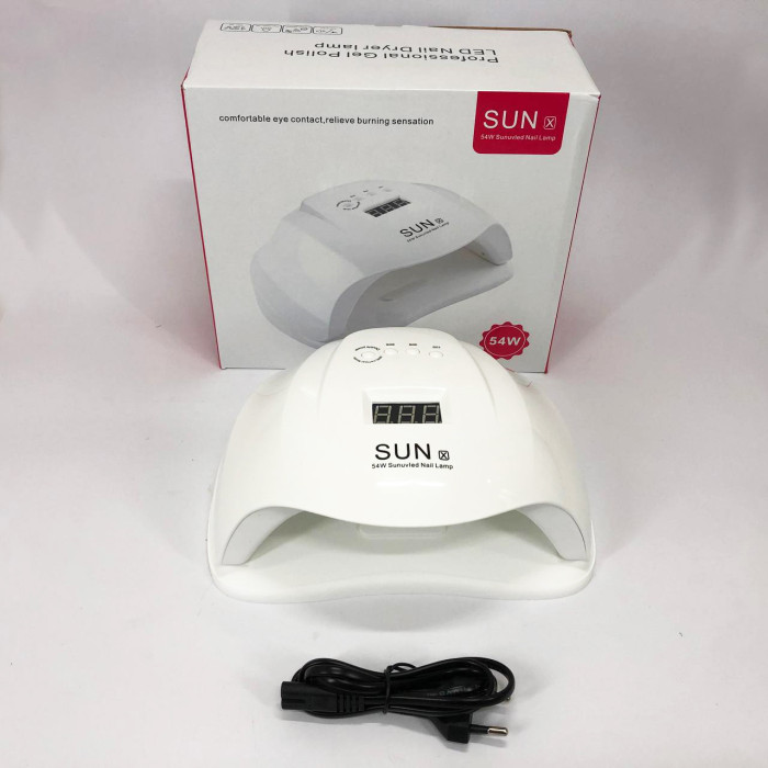 Професійна сушарка Sun X Beauty nail 54w FD 160A для нігтів, лампа для гель-лаку, Лампа майстра манікюру