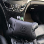 Набір шкіряних подушок 2шт - Volkswagen на підголовник у машину, Автомобільна подушка