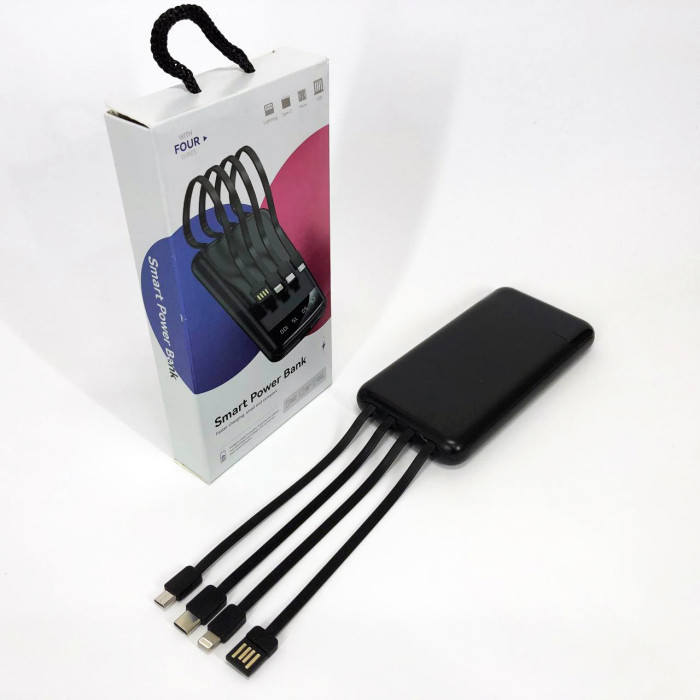 Павербанк Power Bank UKC 50000mAh Мобільна зарядка зовнішній акумулятор портативний павер. Колір: чорний