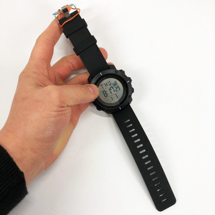 Годинник наручний чоловічий SKMEI 1213BK BLACK BIG SIZE, годинник тактичний протиударний. Колір: чорний