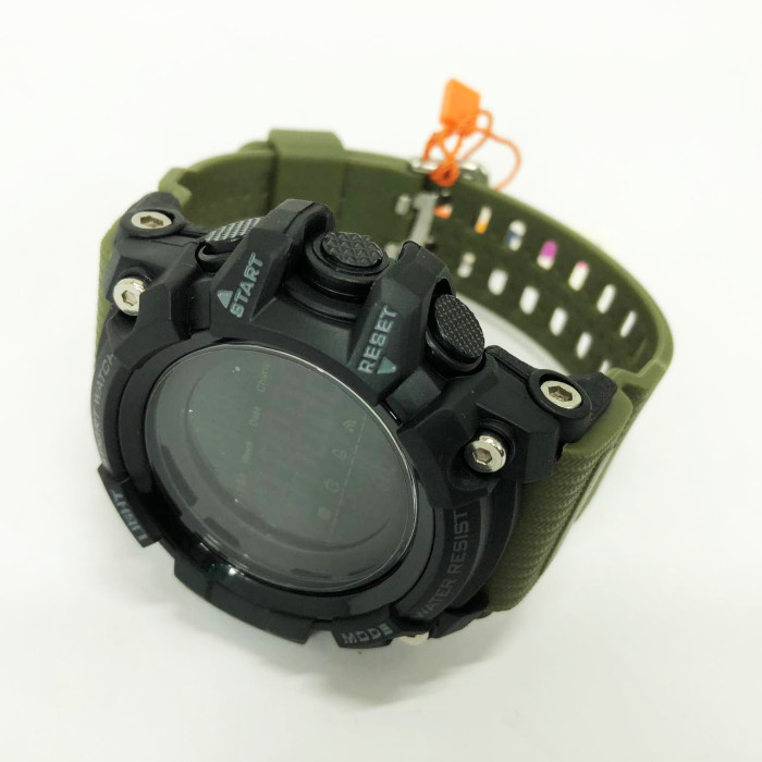 Годинник наручний чоловічий SKMEI 1384AG ARMY GREEN, годинник тактичний протиударний. Колір: зелений