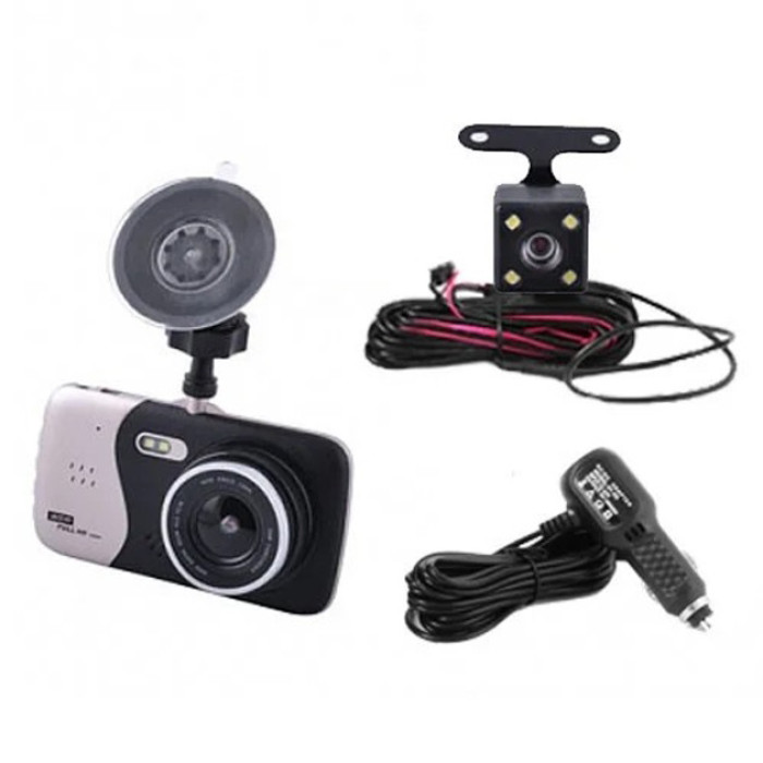 Відеореєстратор автомобільний MHZ DVR CT503 1080P з двома камерами, Реєстратор з камерою на машину