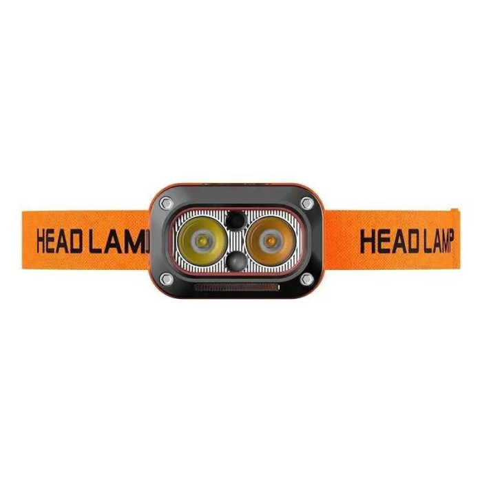 Ліхтар налобний G08-2XPG(white+yellow)+LED(red), Налобний ліхтар для автолюбителів, Led ліхтар налобний