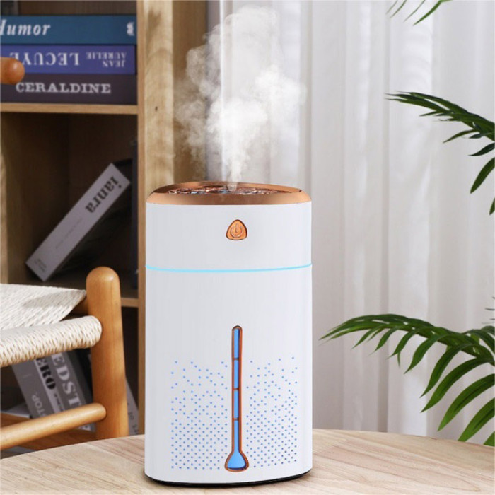 Ультразвуковий зволожувач повітря для дітей з підсвічуванням Heavy Fog Humidifier, Зволожувач міні. Білий