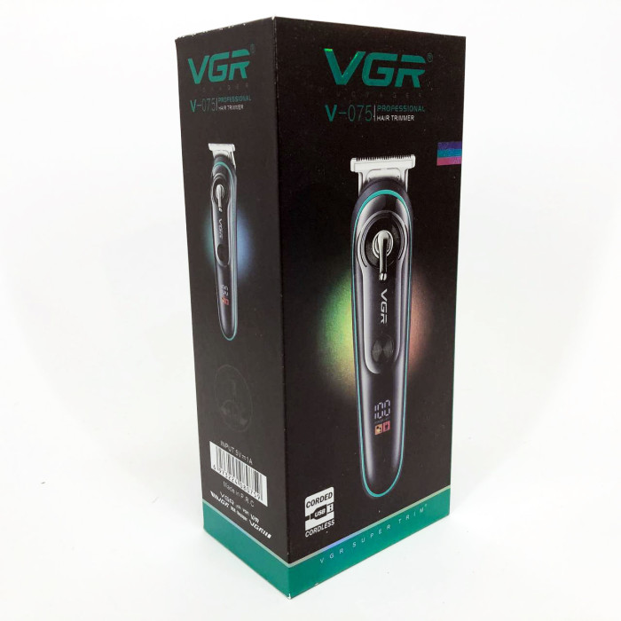 Машинка для стрижки волосся та бороди VGR V-075, Машинка для стрижки волосся домашня, Електромашинка