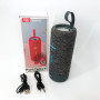 Портативна Bluetooth колонка TG619C FM-радіо USB/TF з ремінцем, Bluetooth колонка з підсвічуванням. Колір: сірий