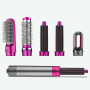 Фен-щітка стайлер 5 в 1 мультистайлер для завивки та укладання волосся повітря з насадками