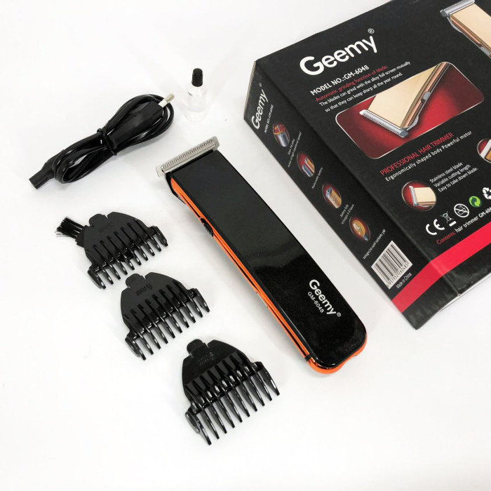 Машинка для стрижки GEMEI GM-6048, Машинка для стрижки домашня, електробритва для голови. Колір: чорний
