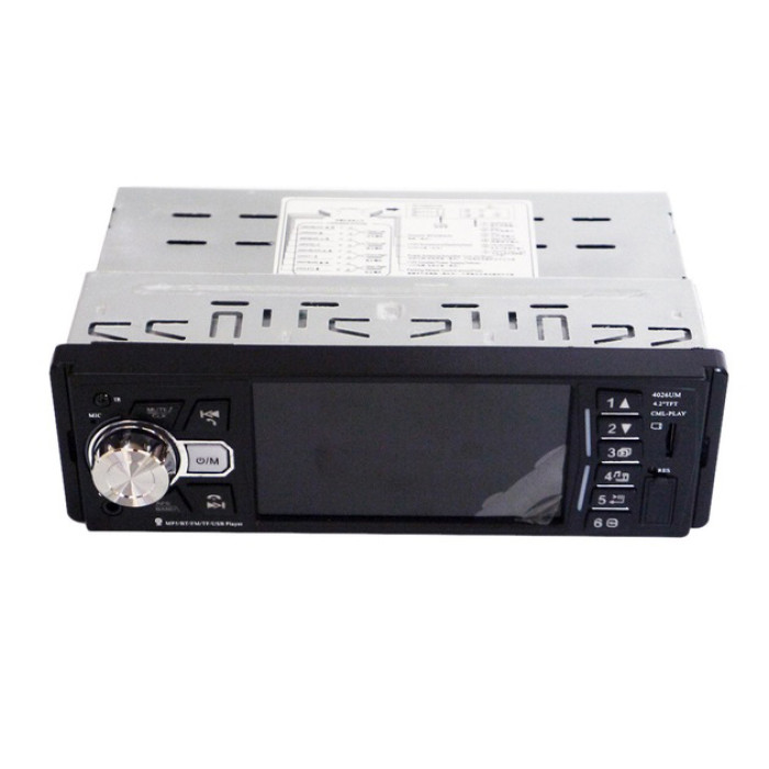 Автомагнітола MP5 4026UM з екраном 4.1 дюйми, AUX вхід, Bluetooth, 1 DIN, магнітола в машину