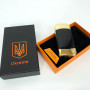 Дугова електроімпульсна запальничка із USB-зарядкою Україна LIGHTER HL-439. Колір: золотий
