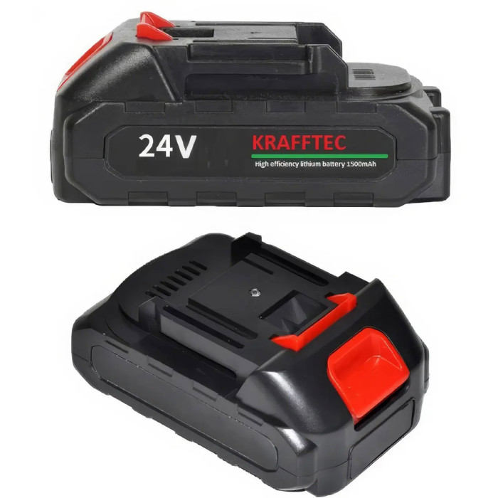Літій-іонний акумулятор KRAFFTEC 24V 1500mAh для електроінструментів, Акумулятори для дриля шуруповерта