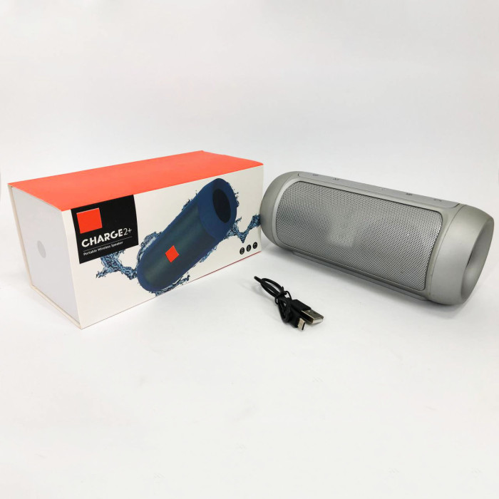 Акустична система JBL CHARGE2 + J2 (аналог) Колір: срібний