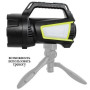 Ліхтар кемпінг переносний T100A-10W+2COB з бічними LED white/red/blue, Акумуляторна лампа для кемпінгу
