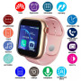 Розумний смарт годинник Smart Watch Z6 c SIM з камерою. Колір: рожевий