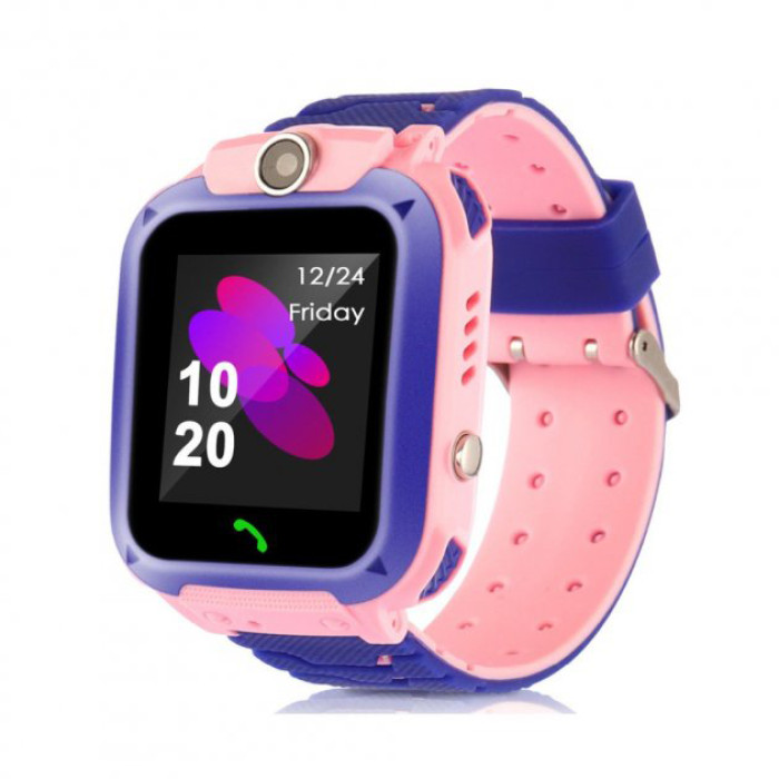 Дитячий Смарт Годинник Smart Baby Watch Q12 SIM /Bluetooth /LBS/GPS. Колір: рожевий