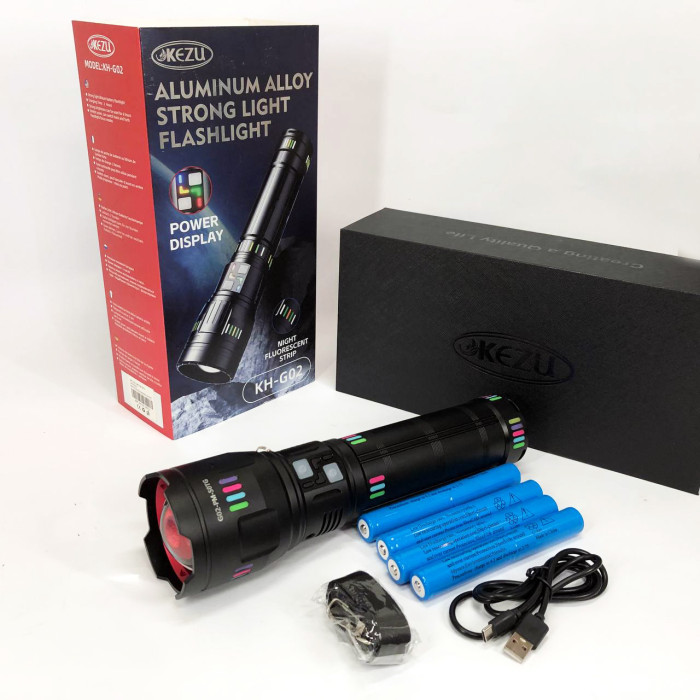 Ліхтар NIGHT VISION FLUORESCENCE G02-PM50-TG, Потужний кишеньковий ліхтарик, Сильний ліхтарик