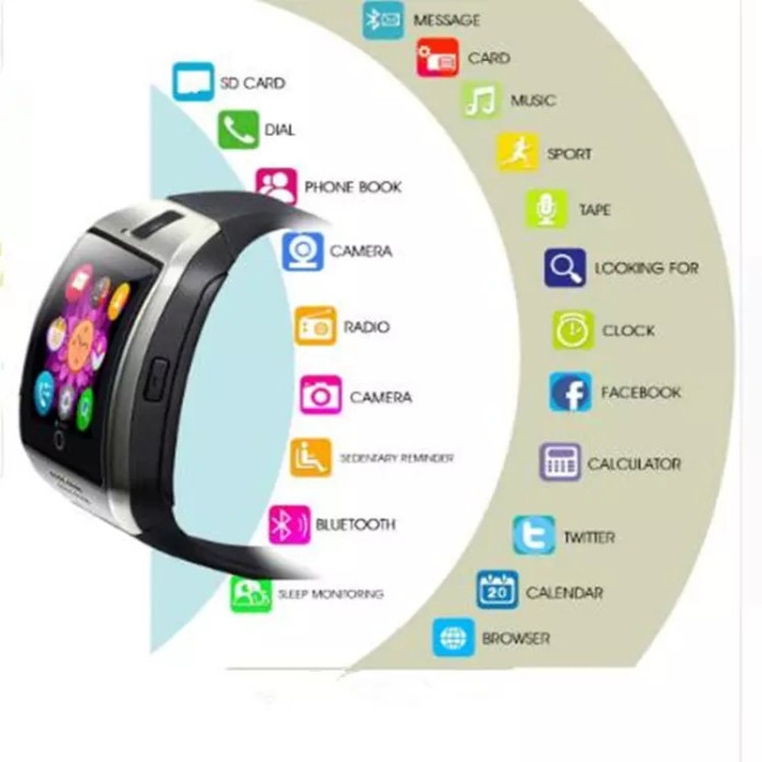 Смарт-годинник Smart Watch Q18. Колір: срібний