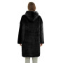 Толстовка плед з капюшоном і рукавами Huggle Hoodie оверсайз. Колір: чорний
