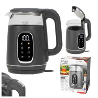 Чайник Adler AD 1305 із регулюванням температури 1.7Л 2200Вт Gray