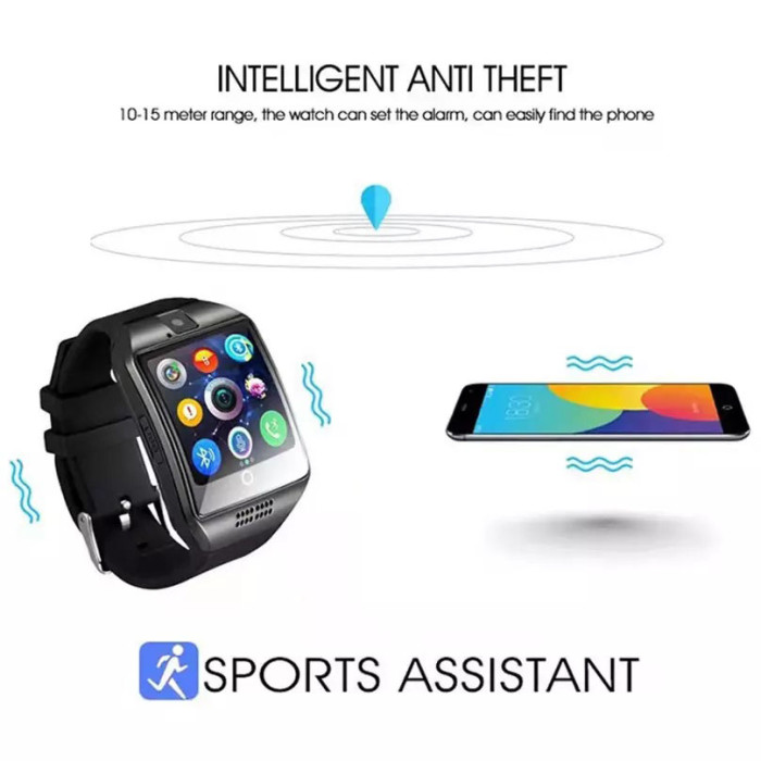 Смарт-годинник Smart Watch Q18. Колір: чорний