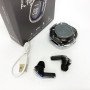 Бездротові навушники TWS T8 PRO з прозорим кейсом Вакуумний LED дисплей Bluetooth 5.3. Колір: чорний