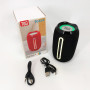 Портативна Bluetooth-колонка TG653 USB з ремінцем, акумуляторна колонка для музики. Колір: чорний