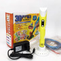 3D ручка Smart 3D Pen 2 c LCD дисплеєм, Дитяча електро ручка для фігурок із пластику. Колір: жовтий