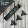 Тример для стрижки волосся, вусів, бороди VGR V-077 з USB зарядкою, корпус метал, триммер бездротовий
