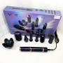 Фен-стайлер для волос 7в1 VGR V-477 DARK Blue Professional 1400 Вт 7 насадок
