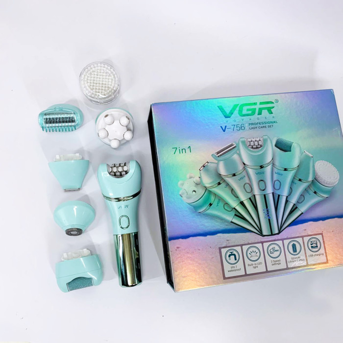 Епілятор VGR V-756 GREEN 7 в 1